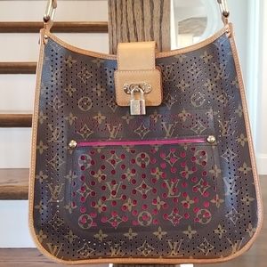 Louis Vuitton Perforated Musette with Pink Trim